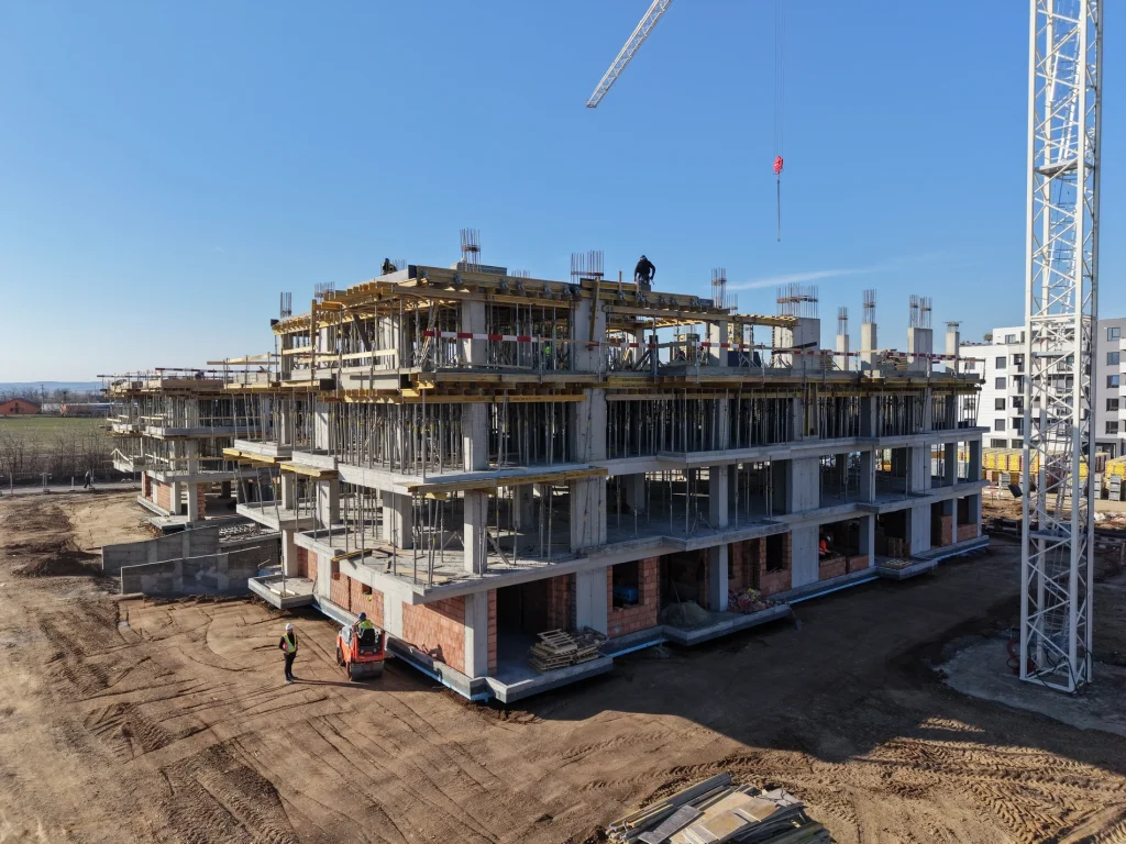 Constructie apartamente noi Sibiu, pe Calea Surii Mici